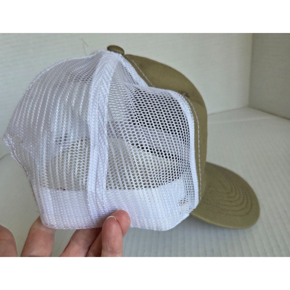 FCA Dodge Trucker Khaki Hat Mesh SnapBack Rubber Patch Promotional NEW Deadstock - Picture 6 of 11